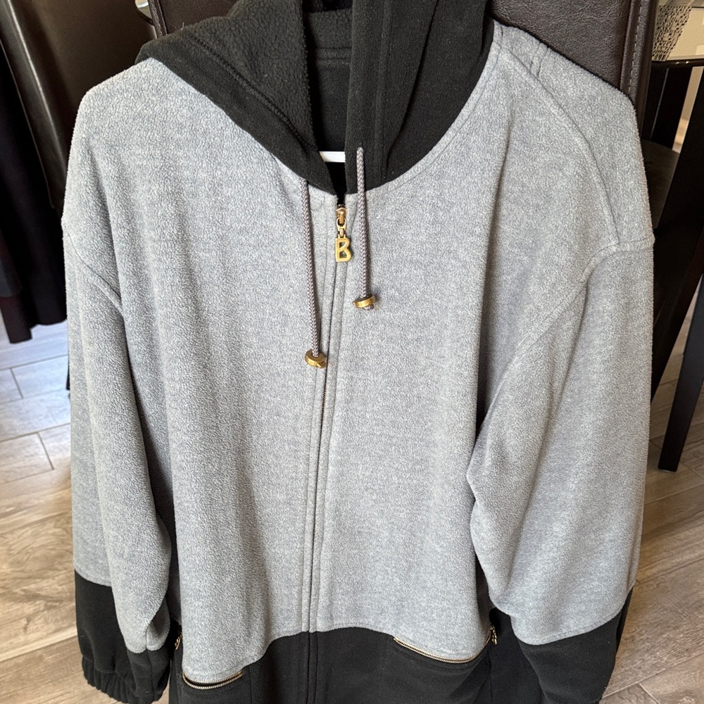 Bogner Black and Gray Women's Bomber Jacket
